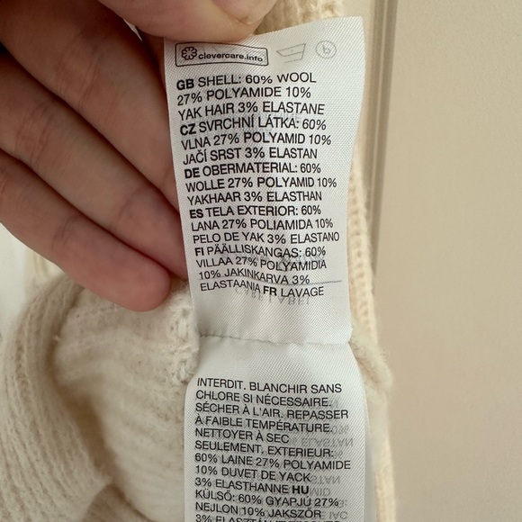 &OTHER STORIES Asymmetric Wool Blend Crewneck Sweater - Picture 5 of 6